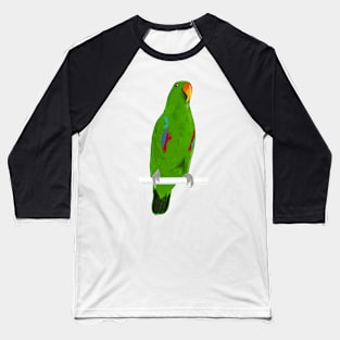 Ekkie Cute Green Eclectus Parrot for parrot lovers Baseball T-Shirt